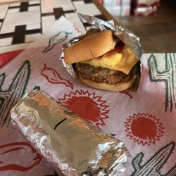 The secret breakfast sandwich and bacon tot taco. Both delicious!