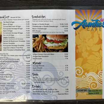 Aunties Cafe - Aug 2024 - update prices - Breakfast & Brunch Near Me - Gardena, California