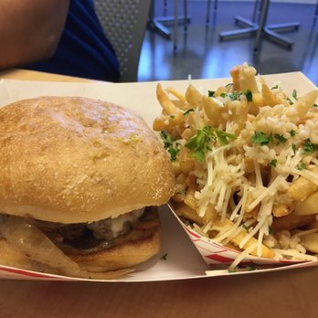 Cichy Co - Pulled Pork Burger w/ Garlic Fries!! Yummmmm! - Food Trucks Near Me