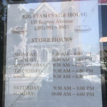Big Stashs Sub House - Store hours - Sandwiches Near Me - Kearny, New Jersey Big Stashs Sub House - Store hours - Sandwiches Near Me - Kearny, New Jersey