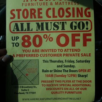 American Furniture Mattress Closed 82 Photos S 1331 Broadway St Pearland Tx Phone Number Yelp American Furniture Mattress Closed, American Furniture And Mattress Pearland Tx