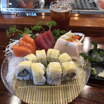 Ginger - Lunch sashimi with jade maki roll - Japanese Near Me - Humble, Texas