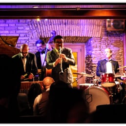 Jazz upstairs, above the restaurant in a loft space Jazz upstairs, above the restaurant in a loft space