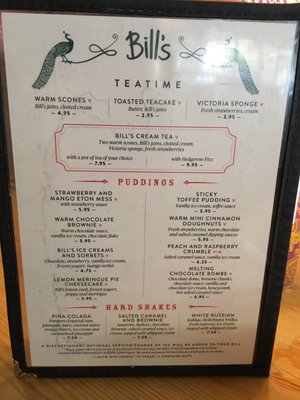 Menu photo 1 Bill's Watford, HRT