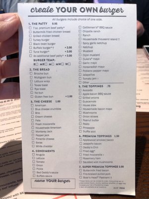 Menu photo 8 Bad Daddys Burger Bar Norman, OK