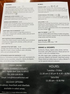 Menu photo 6 Manna Kitchen Lisle, IL