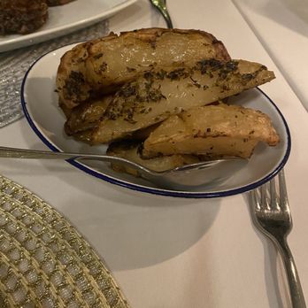 Calissa Hamptons - Lemon Potatoes----Not a fan of the potatoes, they were a bit too hard & way too much lemon! - Mediterranean Near Me - Water Mill, New York