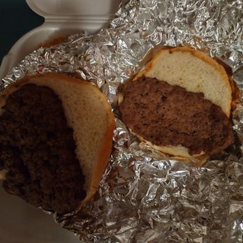 Cook Out - a hamburger in a styrofoam container - Fast Food Near Me - Shelby, North Carolina