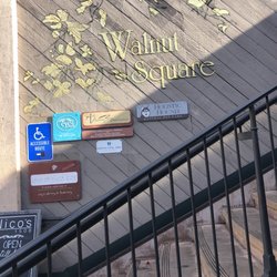 Walnut Square - Signage next to stairs