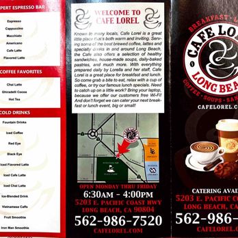 Cafe Lorel - Menu - Breakfast & Brunch Near Me - Long Beach, California
