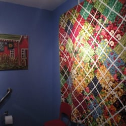 Strawbale Winery - Beautiful tapestry in the restroom