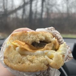 Tudor's Biscuit World - The Ron (sausage egg and cheese)