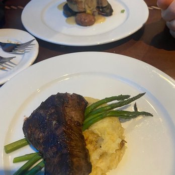 RumFish Grill and Sports Bar - Filet Mignon with Yukon potatoes and asparagus. Swordfish with potatoes. - Seafood Near Me - St Pete Beach, Florida RumFish Grill and Sports Bar - Filet Mignon with Yukon potatoes and asparagus. Swordfish with potatoes. - Seafood Near Me - St Pete Beach, Florida