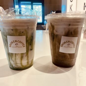 Broken Coffee - Silverado - broken cream matcha latte & broken cream roasted matcha latte - Cafes Near Me - Las Vegas, Nevada