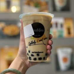 Tapioca Express - Jasmine Milk Tea with boba
