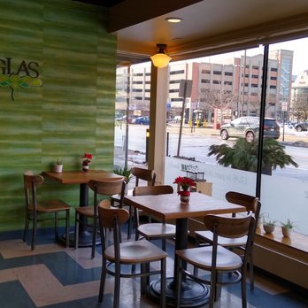 Glas Coffee - Green Bay - a view of a street through a window - Coffee & Tea Near Me - Green Bay, Wisconsin Glas Coffee - Green Bay - a view of a street through a window - Coffee & Tea Near Me - Green Bay, Wisconsin