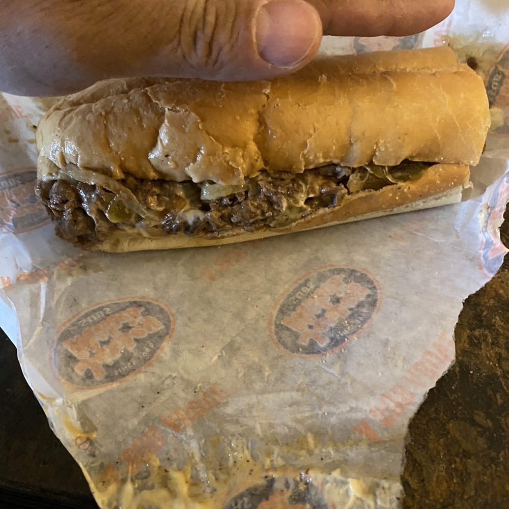Jersey Mike's Subs - Portobello Mushroom Cheesesteak Sub 7" Regular - Fast Food Near Me - Manchester, New Hampshire Jersey Mike's Subs - Portobello Mushroom Cheesesteak Sub 7" Regular - Fast Food Near Me - Manchester, New Hampshire