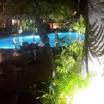Humphreys Half Moon Inn - Poolside night time - San Diego, CA