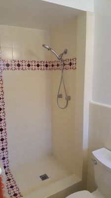 Easy Acess Shower - This project focused on creating a safer and more comfortable bathing space without sacrificing style. We converted the old shower into a low-threshold, easy-entry shower designed for accessibility and convenience. Easy Acess Shower - This project focused on creating a safer and more comfortable bathing space without sacrificing style. We converted the old shower into a low-threshold, easy-entry shower designed for accessibility and convenience.