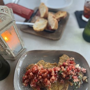 Crazy About You - Tostones & Bruschetta Chihuahua Cheese Casserole - Mediterranean Near Me - Miami, Florida Crazy About You - Tostones & Bruschetta Chihuahua Cheese Casserole - Mediterranean Near Me - Miami, Florida