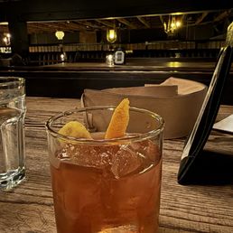 Drinks on point ... old fashioned