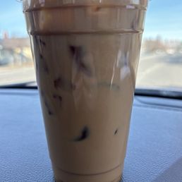 White chocolate americano non fat milk