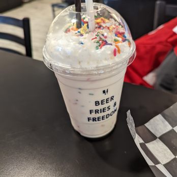 Honest Abe's - Freedom Shake - Birthday Cake - Burgers Near Me - Lincoln, Nebraska Honest Abe's - Freedom Shake - Birthday Cake - Burgers Near Me - Lincoln, Nebraska