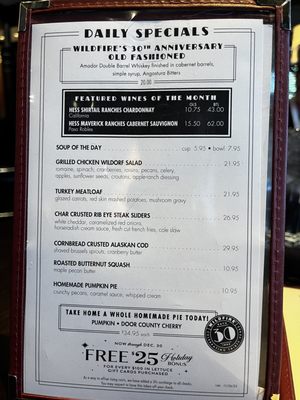 Menu photo 2 Wildfire Glenview, IL