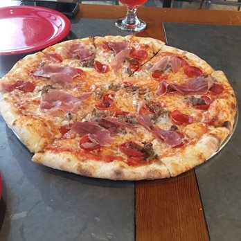 Iron Goat Brewing - The Meat pizza $15 - Breweries Near Me - Spokane, Washington