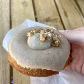 Mikiko Mochi Donuts - Horchata Pudding (Filled) - Donuts Near Me - Portland, Oregon Mikiko Mochi Donuts - Horchata Pudding (Filled) - Donuts Near Me - Portland, Oregon
