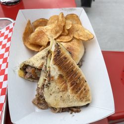 Firehawk Brewpub - Cubano with homemade chips