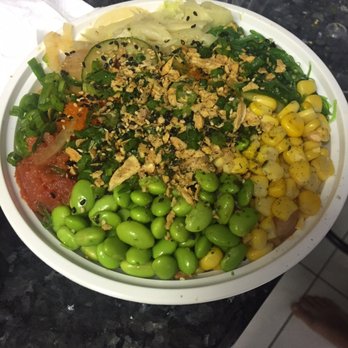 Poki Poke - Large poke bowl, huge portion. More than enough for 2! - Poke Near Me - Fremont, California Poki Poke - Large poke bowl, huge portion. More than enough for 2! - Poke Near Me - Fremont, California