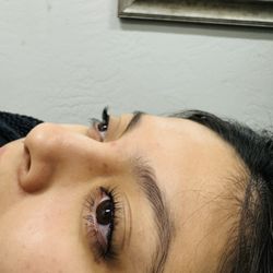 Roya threading & Beauty Salon - Post-op of Lash left open eyes