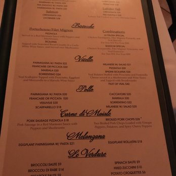La Palina Restaurant - Part 2 current menu - Italian Near Me - Brooklyn, New York