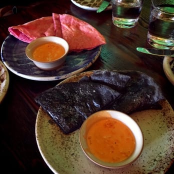 Tigerlily - Beets naan and squid ink naan - Indian Near Me - Berkeley, California Tigerlily - Beets naan and squid ink naan - Indian Near Me - Berkeley, California