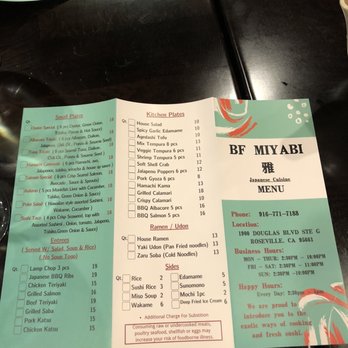 BF Miyabi - Menu 9/2021 - Sushi Bars Near Me - Roseville, California BF Miyabi - Menu 9/2021 - Sushi Bars Near Me - Roseville, California