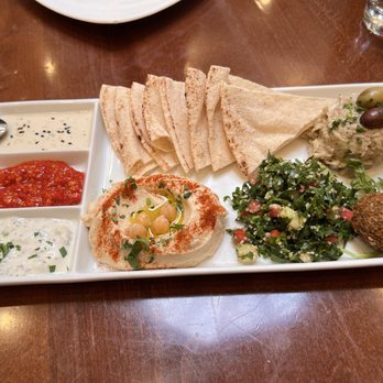 Amoura Restaurant - Mezze Platter - Mediterranean Near Me - South San Francisco, California