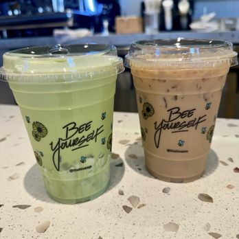 The Hive - Superfood Eats - Iced Matcha Latte & iced vanilla latte - Cafes Near Me - Los Angeles, California