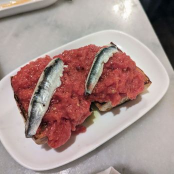 Mateo - Pan com tomate w/ boquerones - Tapas Bars Near Me - Durham, North Carolina