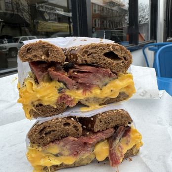 Frankel's Delicatessen - Pastrami, Egg & Cheese bagel - Delis Near Me - Brooklyn, New York Frankel's Delicatessen - Pastrami, Egg & Cheese bagel - Delis Near Me - Brooklyn, New York