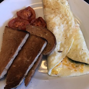Patina 250 - Egg white omelette, toast, and tomatoes. $17. Delicious start to the day - New American Near Me - Buffalo, New York