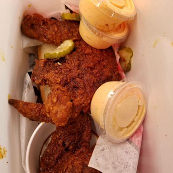 Howlin' Ray's - We also got an all wing box with fries. This was $11 - Southern Near Me - Los Angeles, California Howlin' Ray's - We also got an all wing box with fries. This was $11 - Southern Near Me - Los Angeles, California