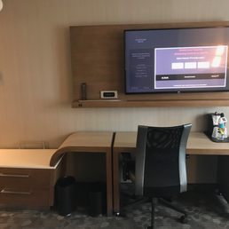 TV and desk