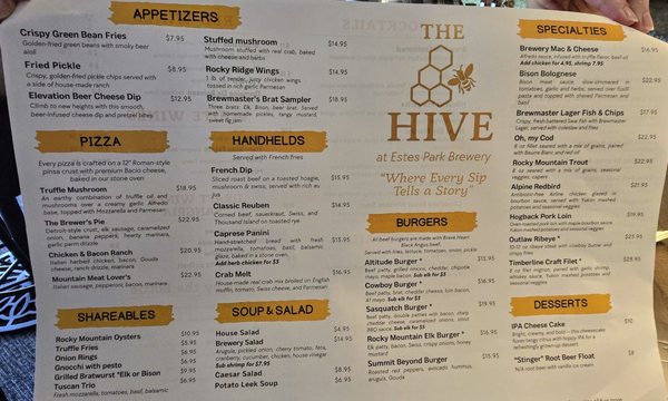Menu photo 3 The Hive Estes Park, CO