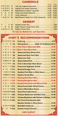 Menu photo 4 Eastern House Terre Haute, IN