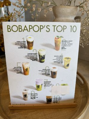 Menu photo 1 BoBaPoP Tea Bar San Diego, CA Menu photo 1 BoBaPoP Tea Bar San Diego, CA