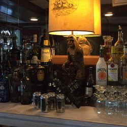 Steger Haus - Cute lamp at the bar... there's another one on the other side