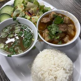 Caramelized pork belly with rice
