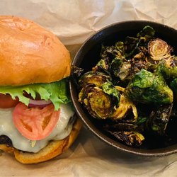Rear End Gastropub & Garage - Garage Burger + Brussels Sprouts