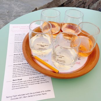 Ryan William Vineyard - White wine and rose tasting flight - Wine Tasting Room Near Me - Burdett, New York